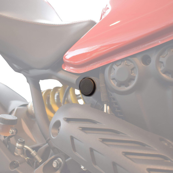 Pyramid Plastics Pyramid frame end caps | matte black | ducati monster 1200/s 2014>2016